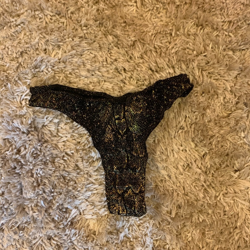 Snake Skin Thong Rave Bikini Bottom Festival
